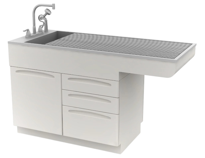 animal-health-fixed-height-wet-treatment-table1 midmark fixed height wet treatment table