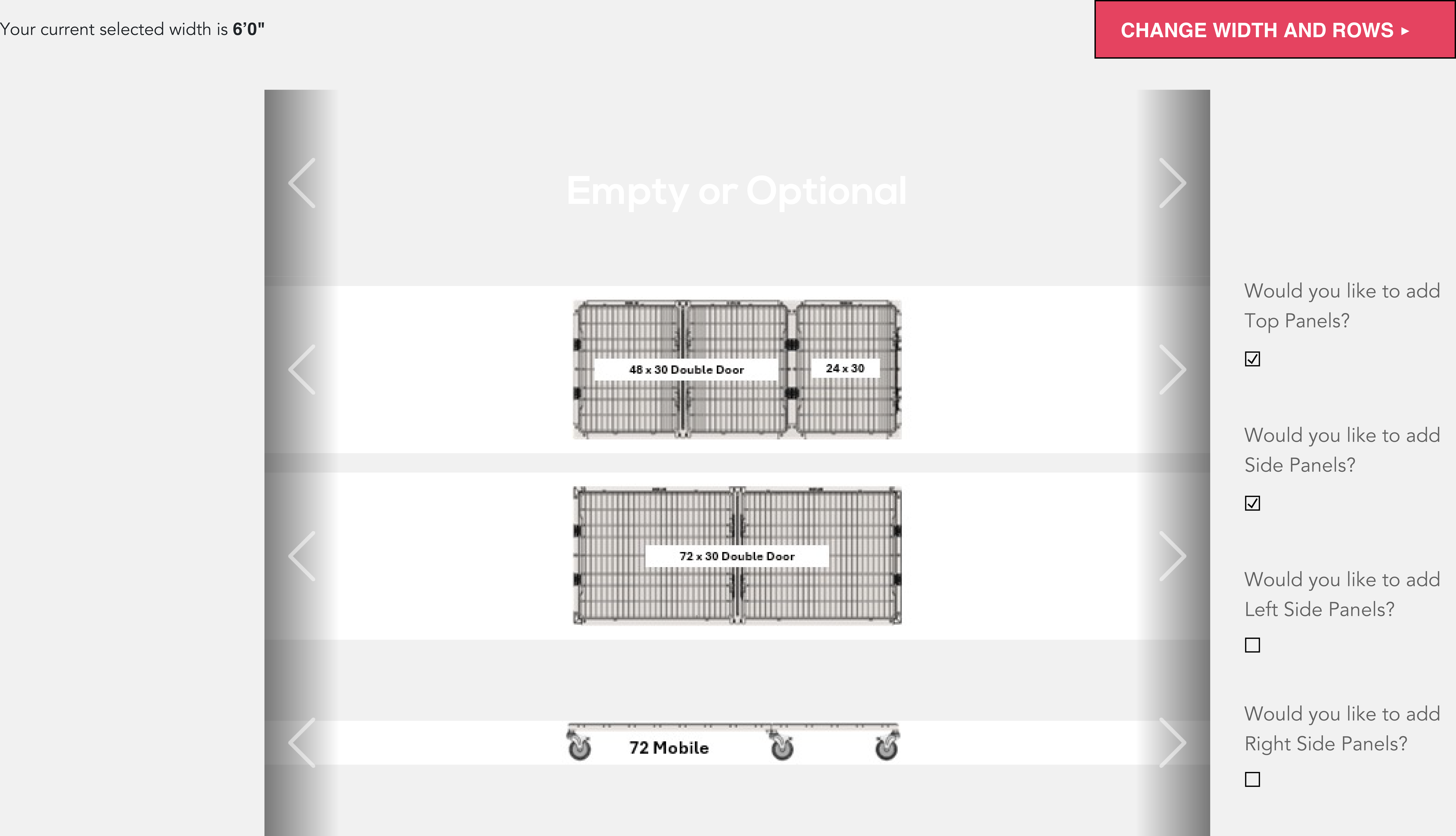 Shor-Line Cage Configurator displayed on a laptop