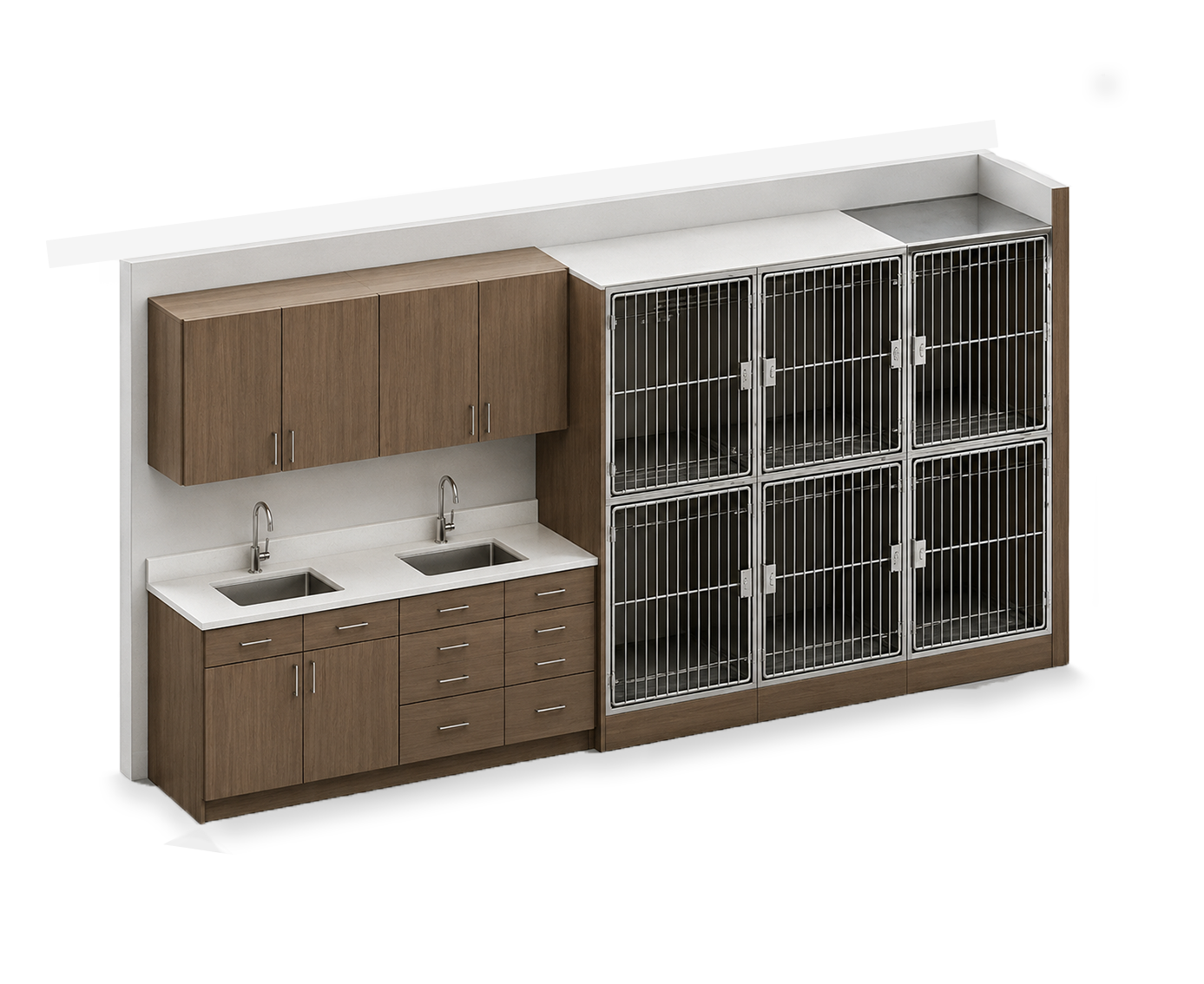Cabinetry and animal housing rendering