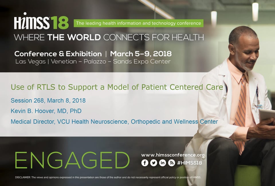 HIMSS18: Use of RTLS to Support a Model of Patient-Centered Care