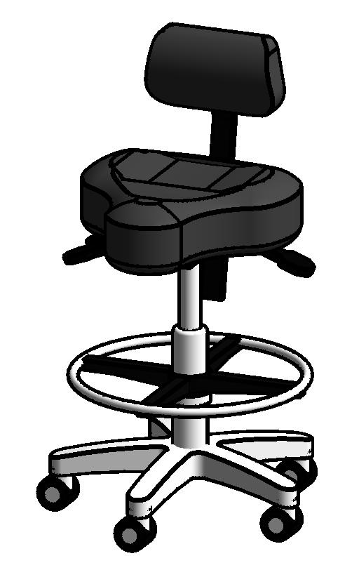 Midmark - Operator Chair, Saddle-Style Seat