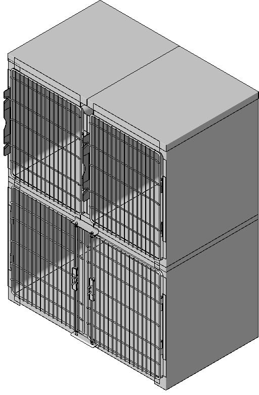 Midmark - Pre-configured Cage Bank 3 Unit-1