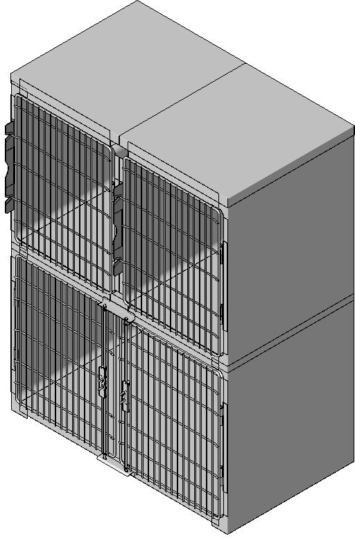 Midmark - Pre-configured Cage Bank 3 Unit-1