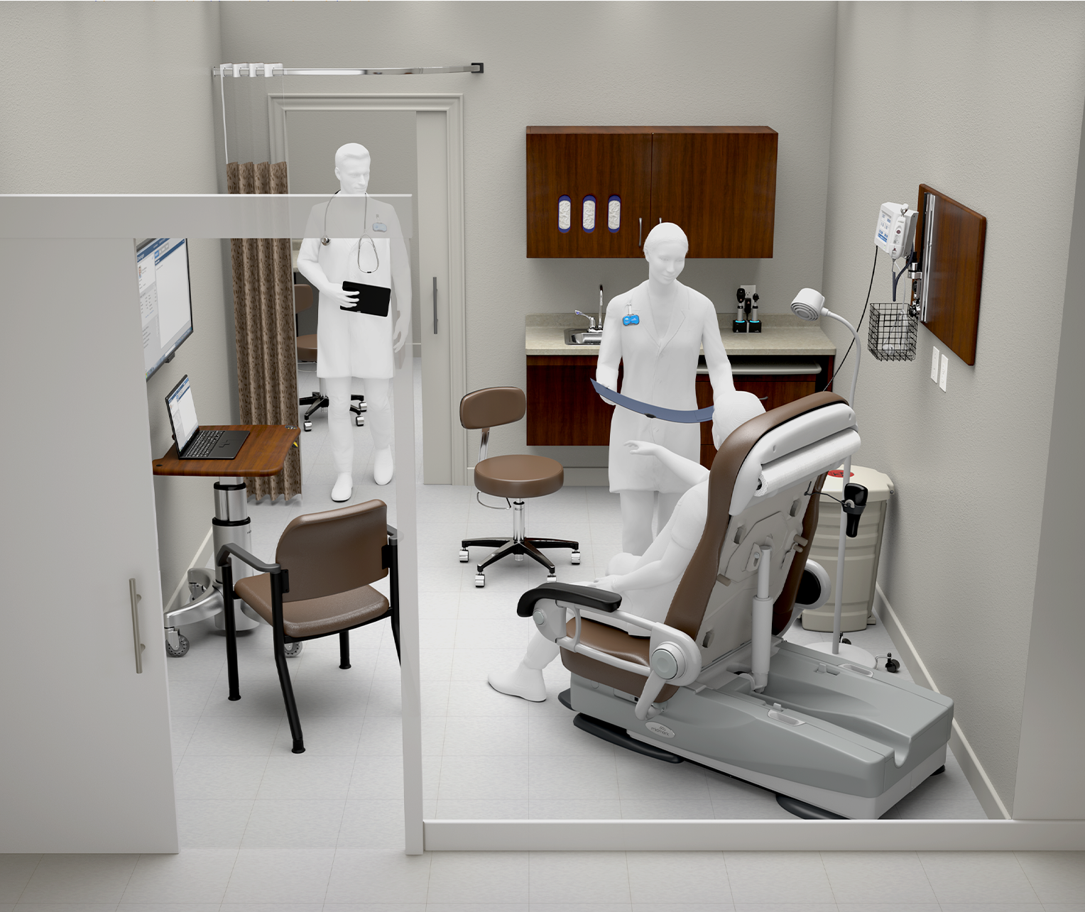 dual-access-exam-room-workflow