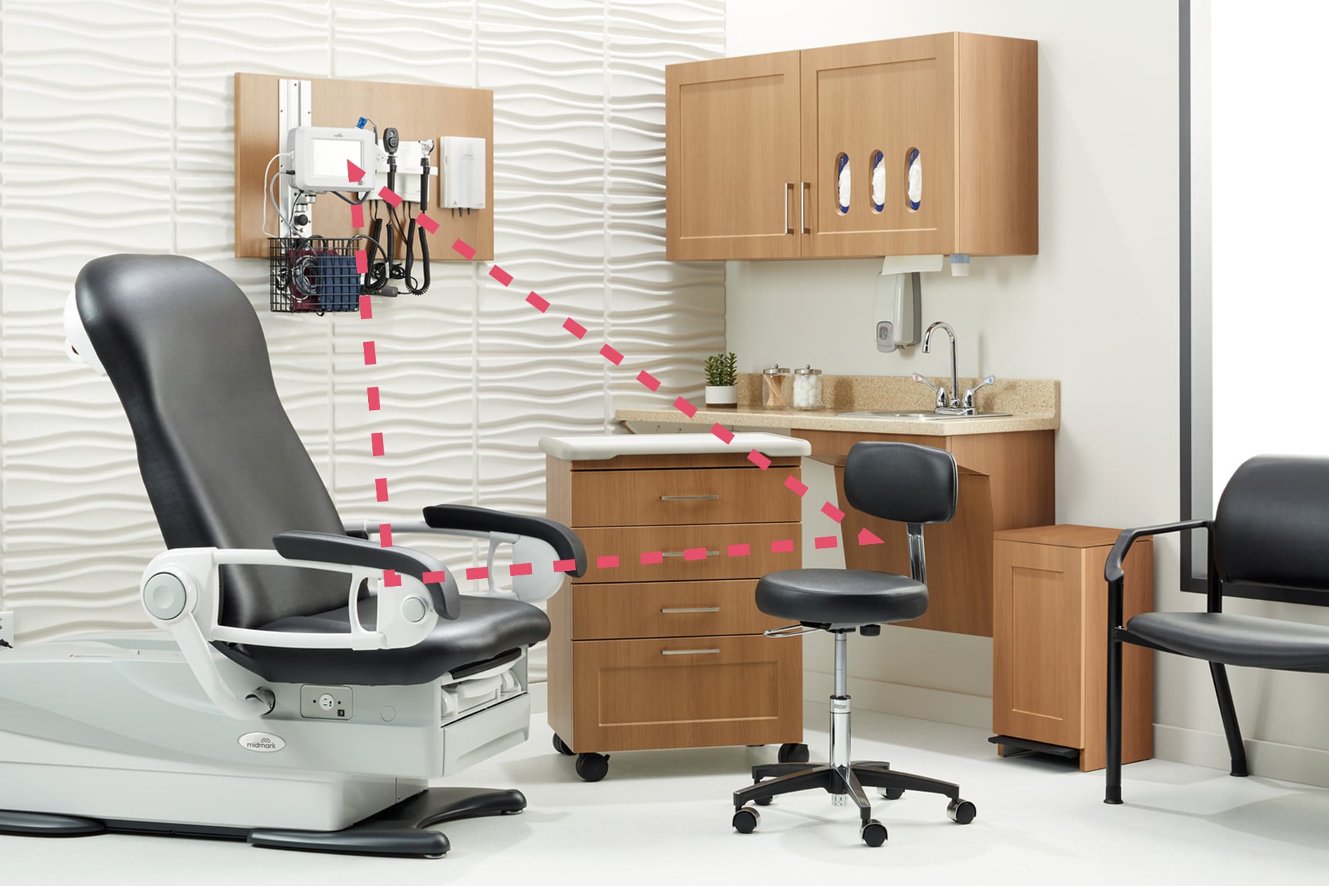 medical exam room layout example