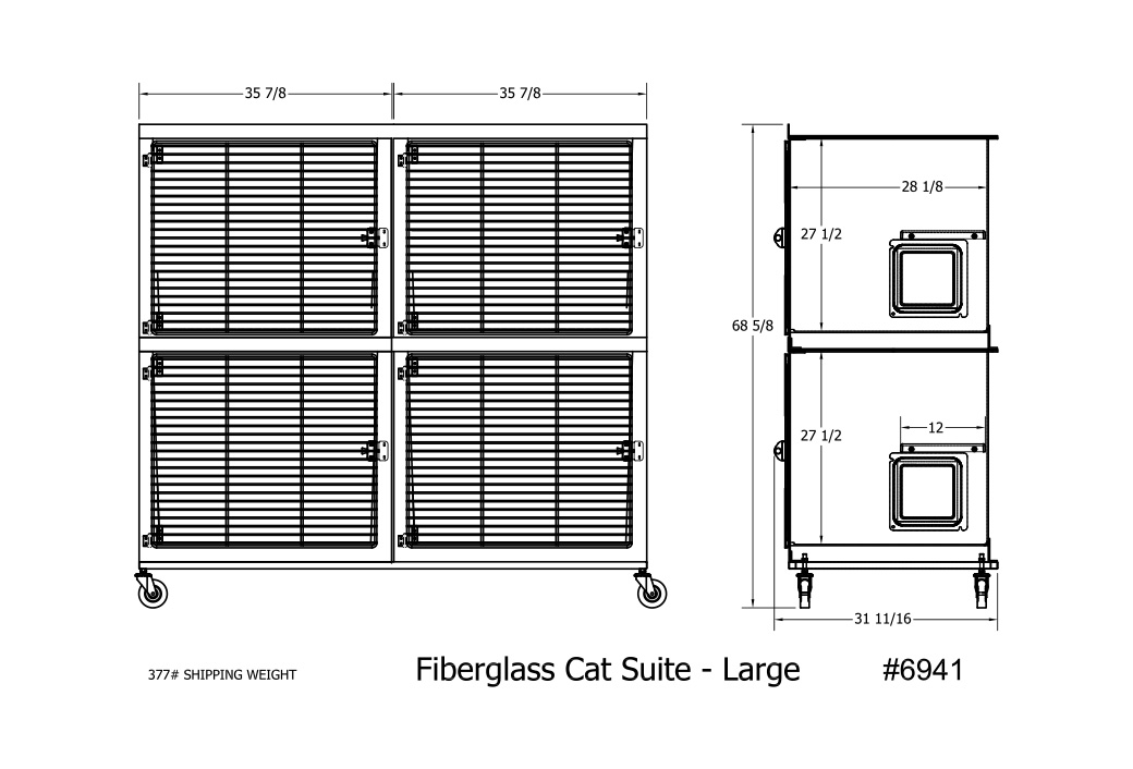 Fiberglass Cat Suites