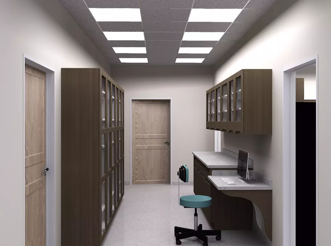 3d model of pharmacy room