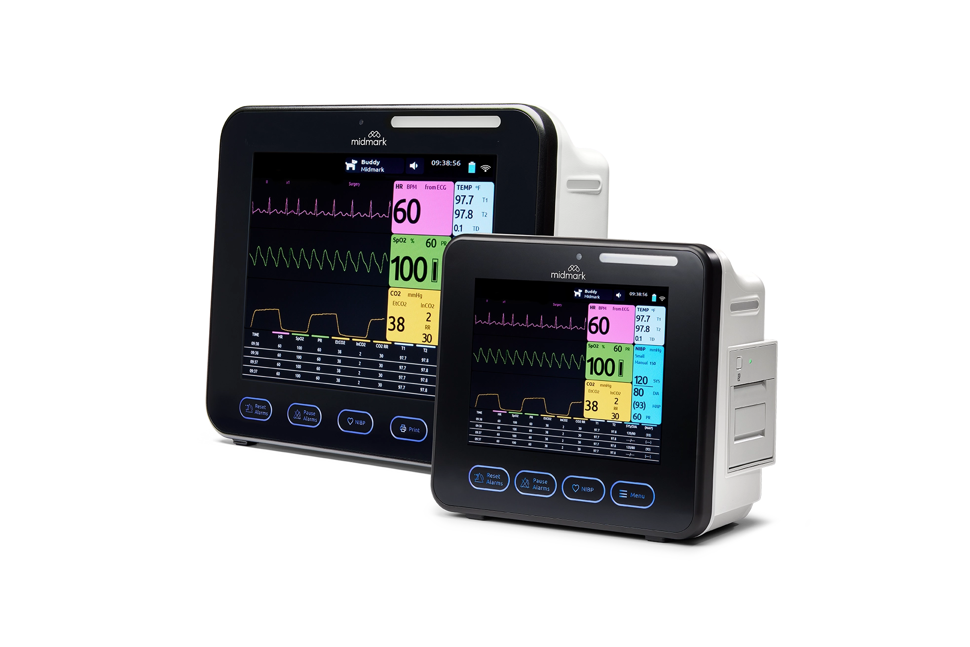 Midmark Multiparameter Monitor 12 and 8 inch