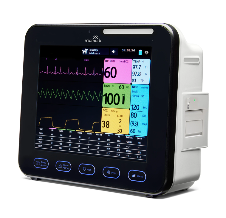 Midmark Multiparameter Monitor 12 inches 3 Quarter View