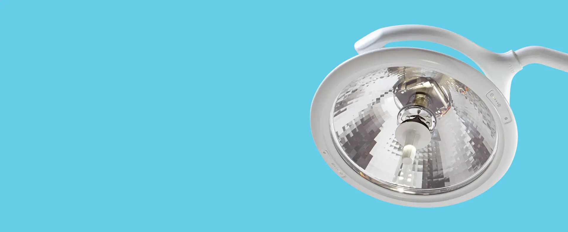 midmark lighting on blue background