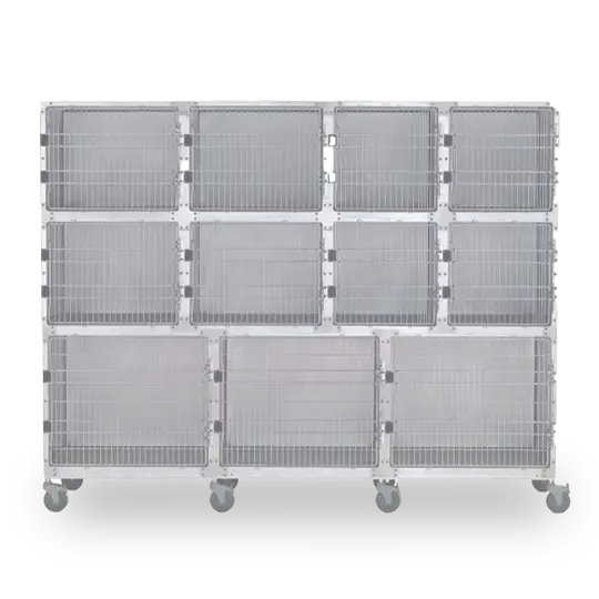 cage bank for veterinary office