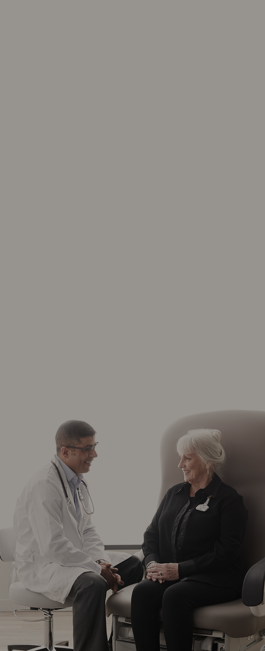 Doctor with patient
