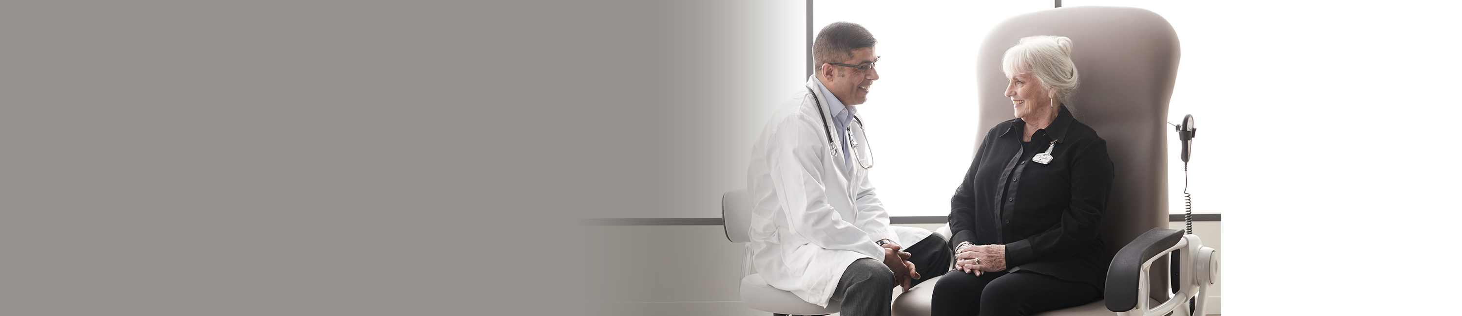 Doctor with patient