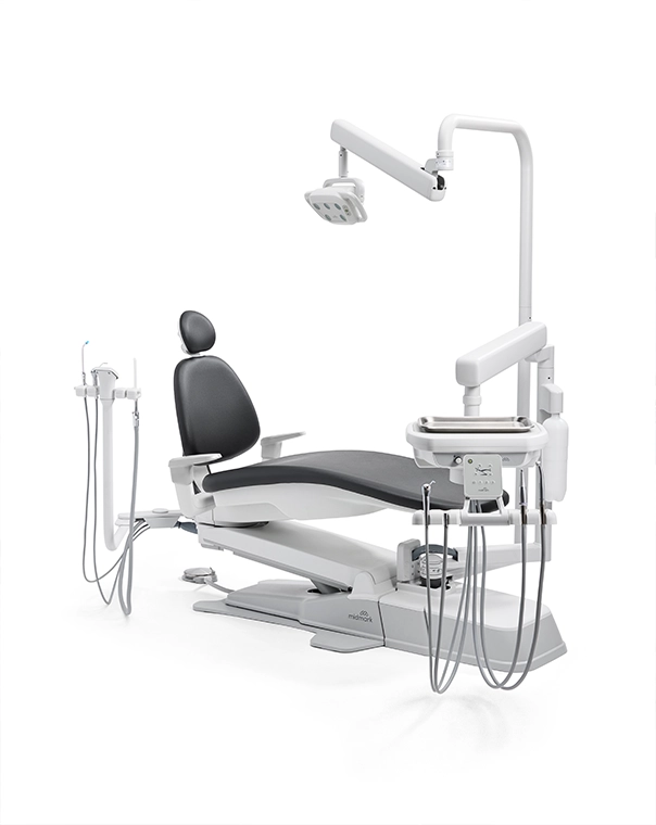 Midmark Dental Chair with adjustable backrest, headrest and armrests designed to support patient comfort and clinical positioning.