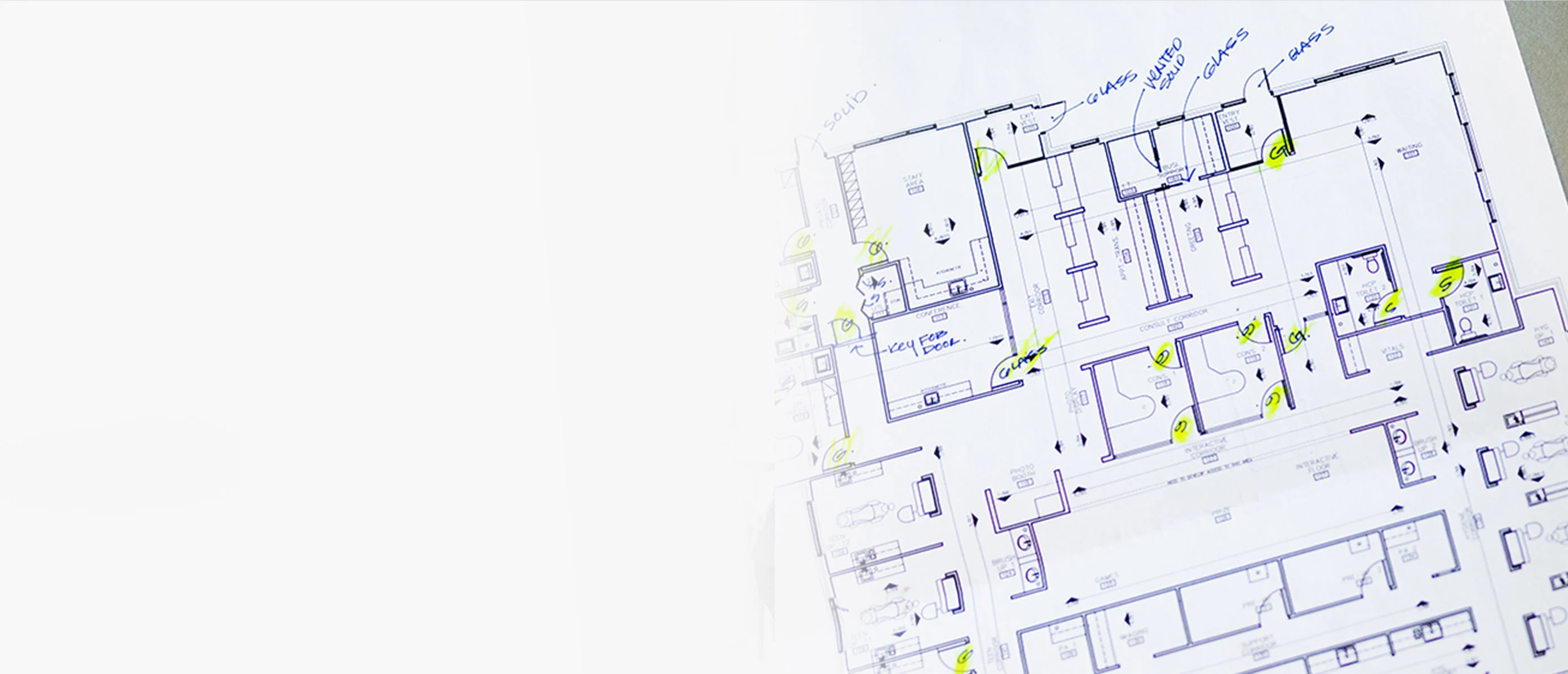 blueprint of dental office