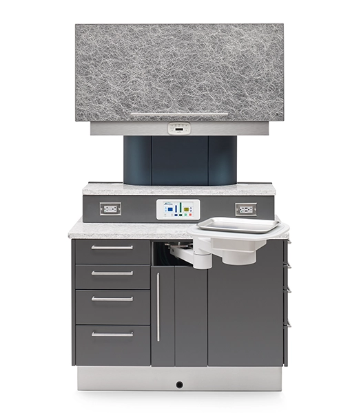 Artizan Expressions Treatment Station featuring natural woodgrain cabinetry finishes