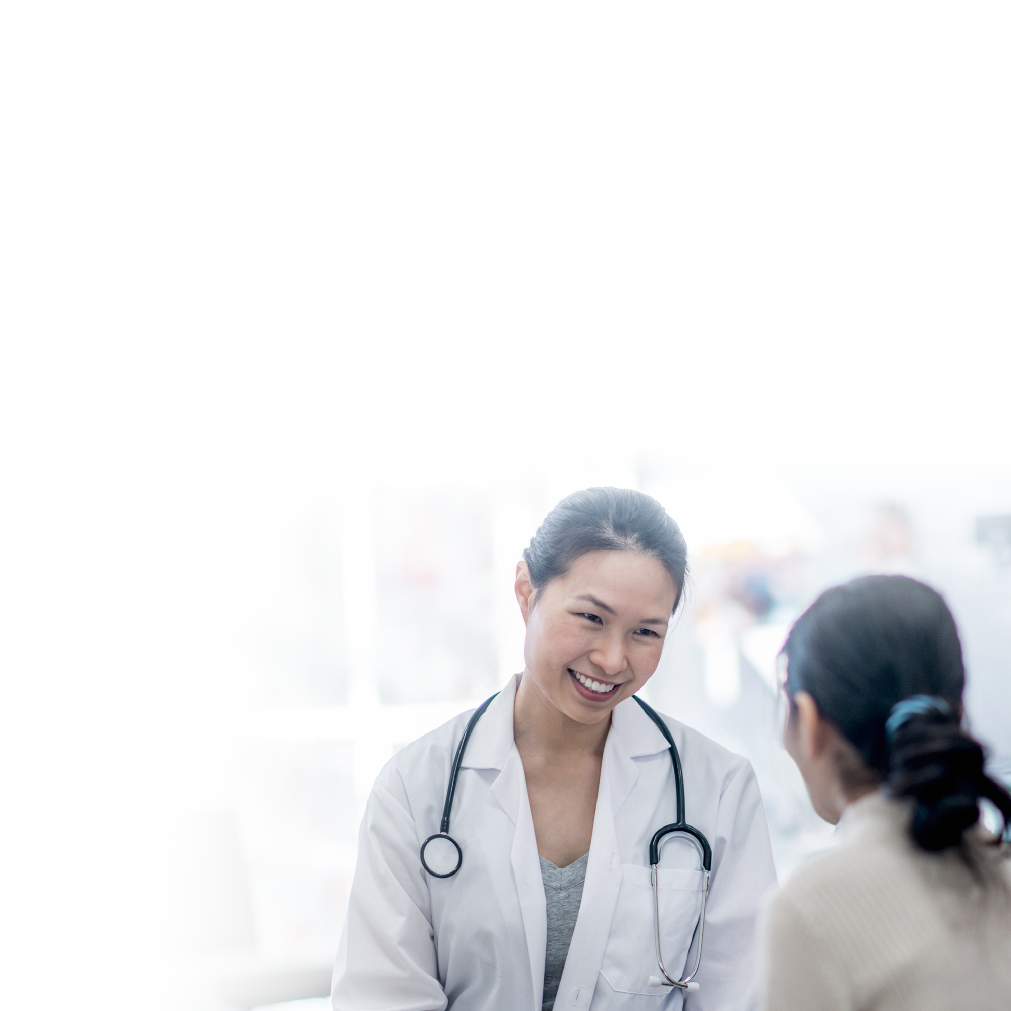 doctor smiling at patient