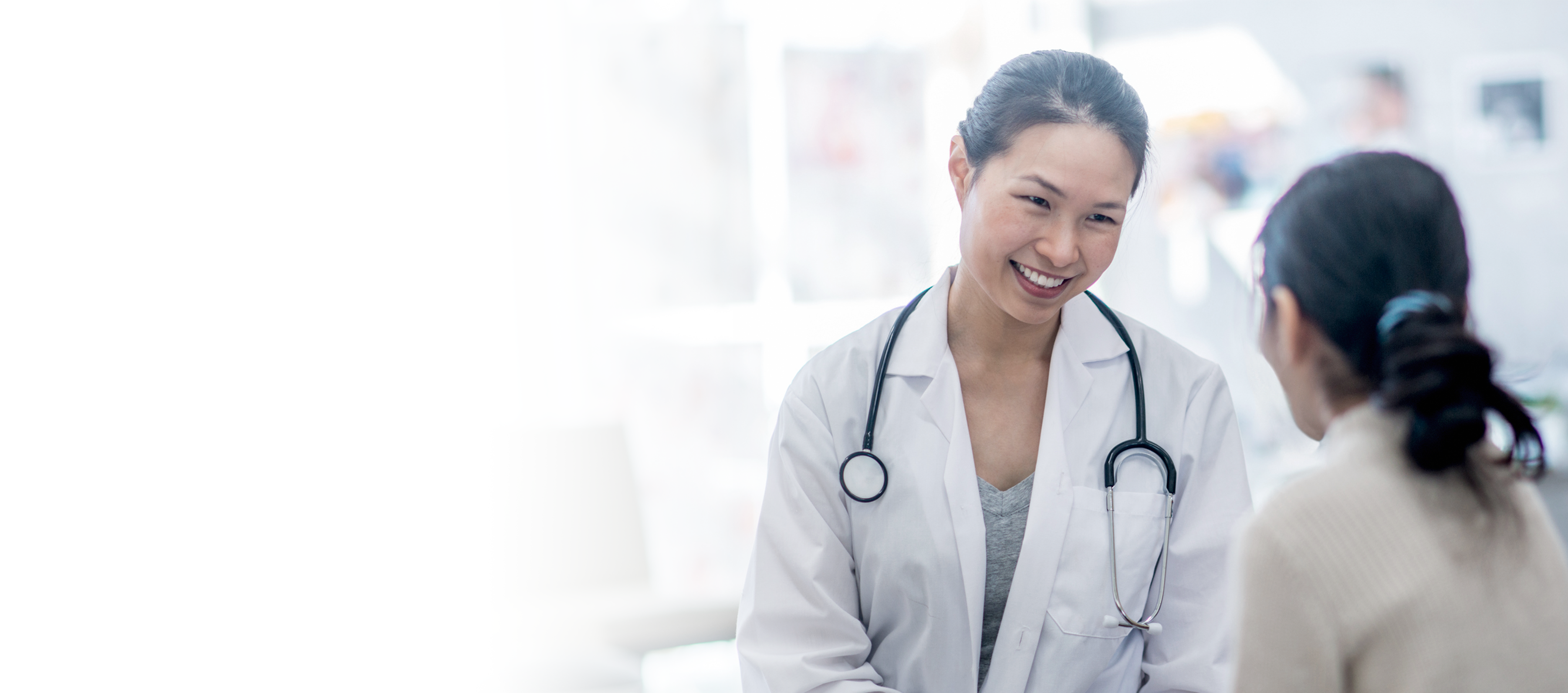 doctor smiling at patient