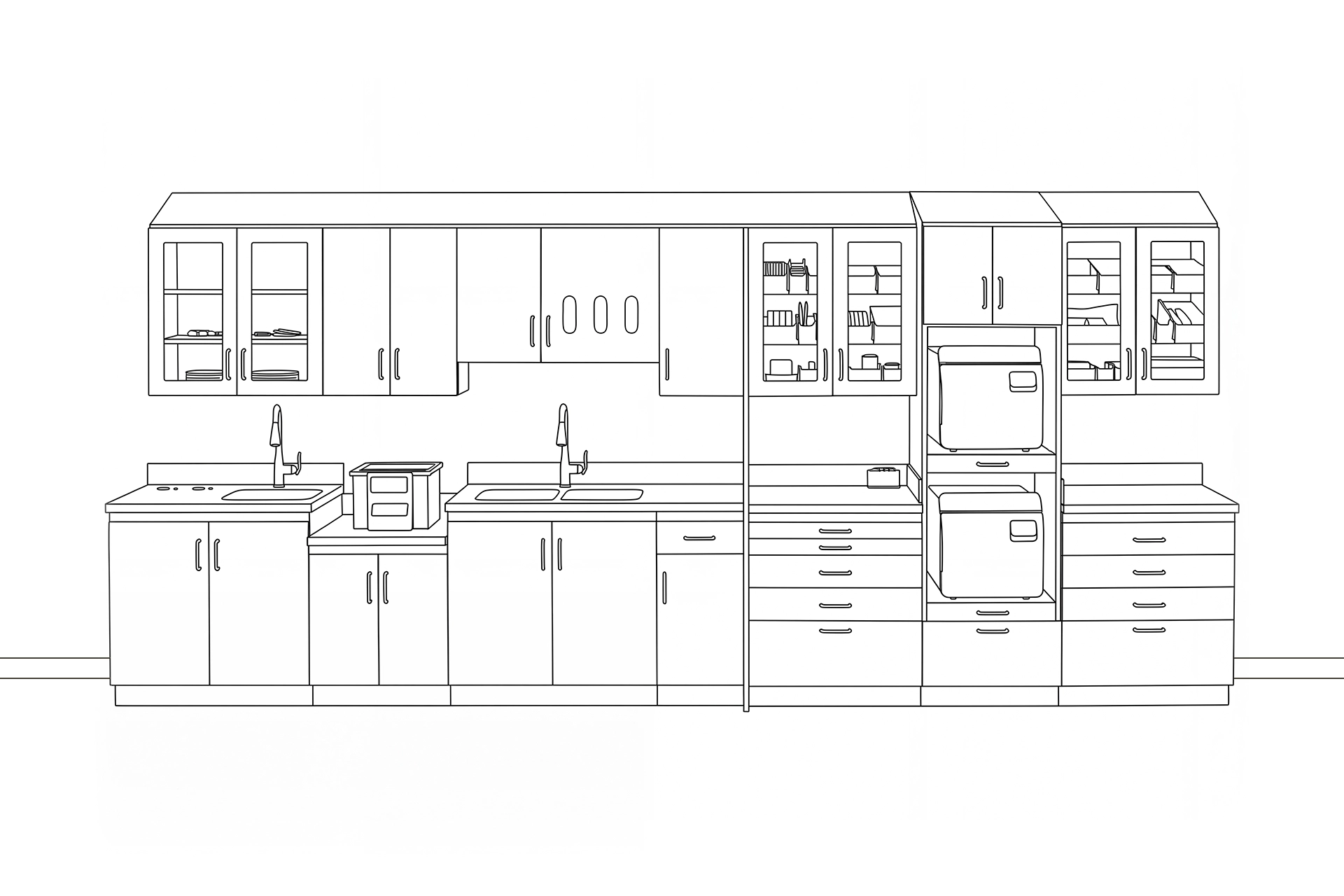Midmark Steri-Center Line Drawing