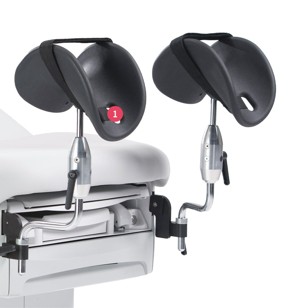 compliant to the standard patient leg supports