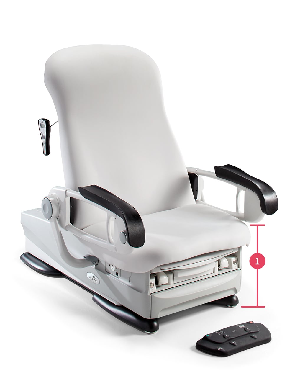 17-inch seat height compliant midmark 626 exam chair