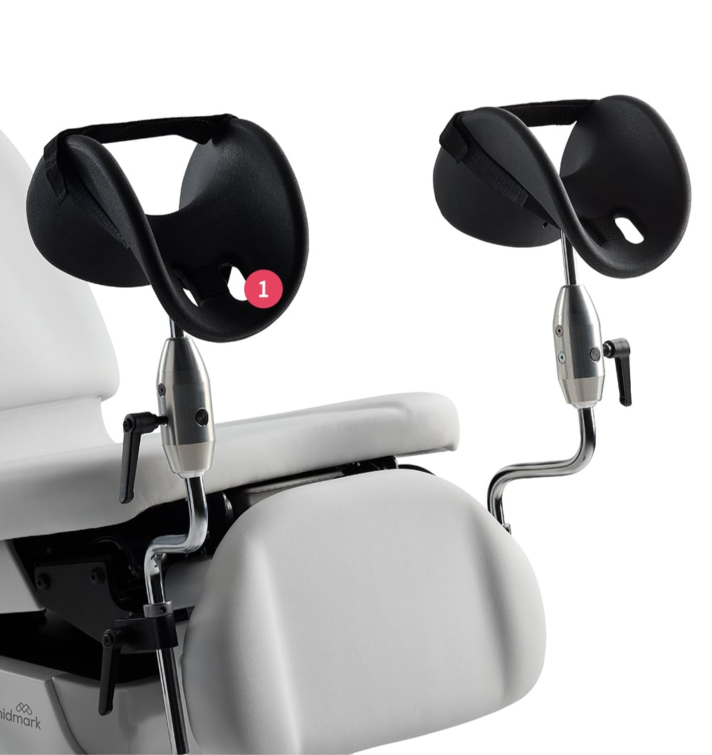 compliant to the standard patient leg supports