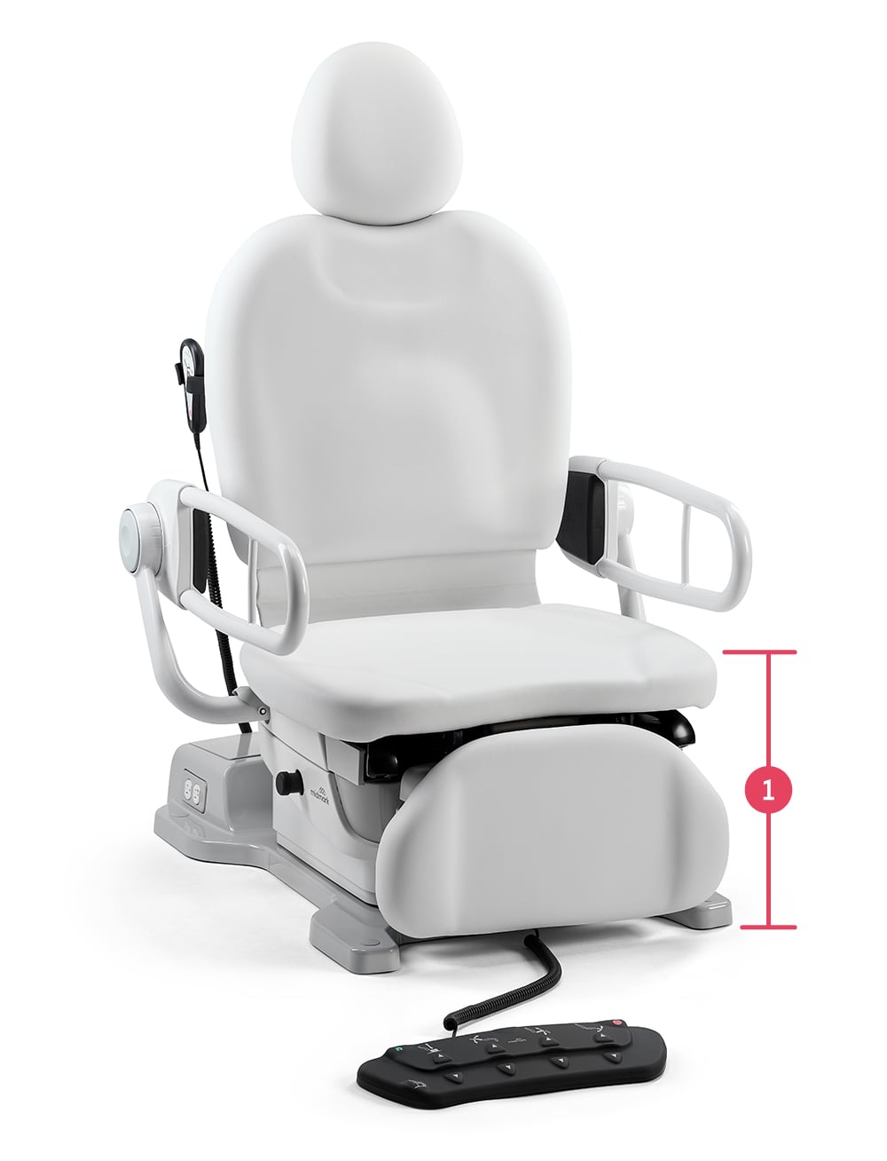 17-inch seat height compliant midmark 631 procedure chair