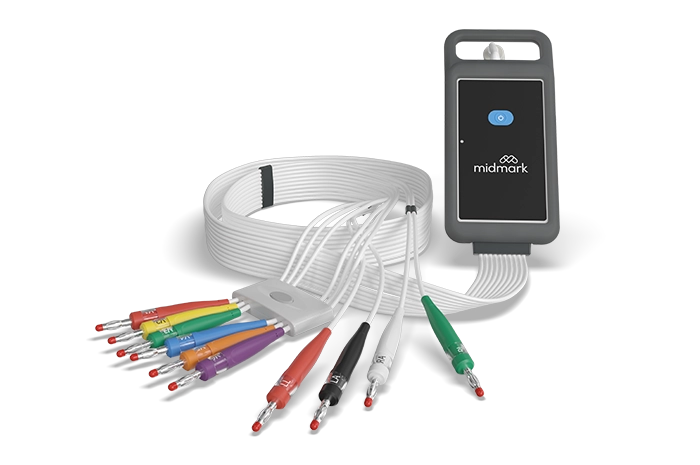 Midmark digital ECG with patient cables
