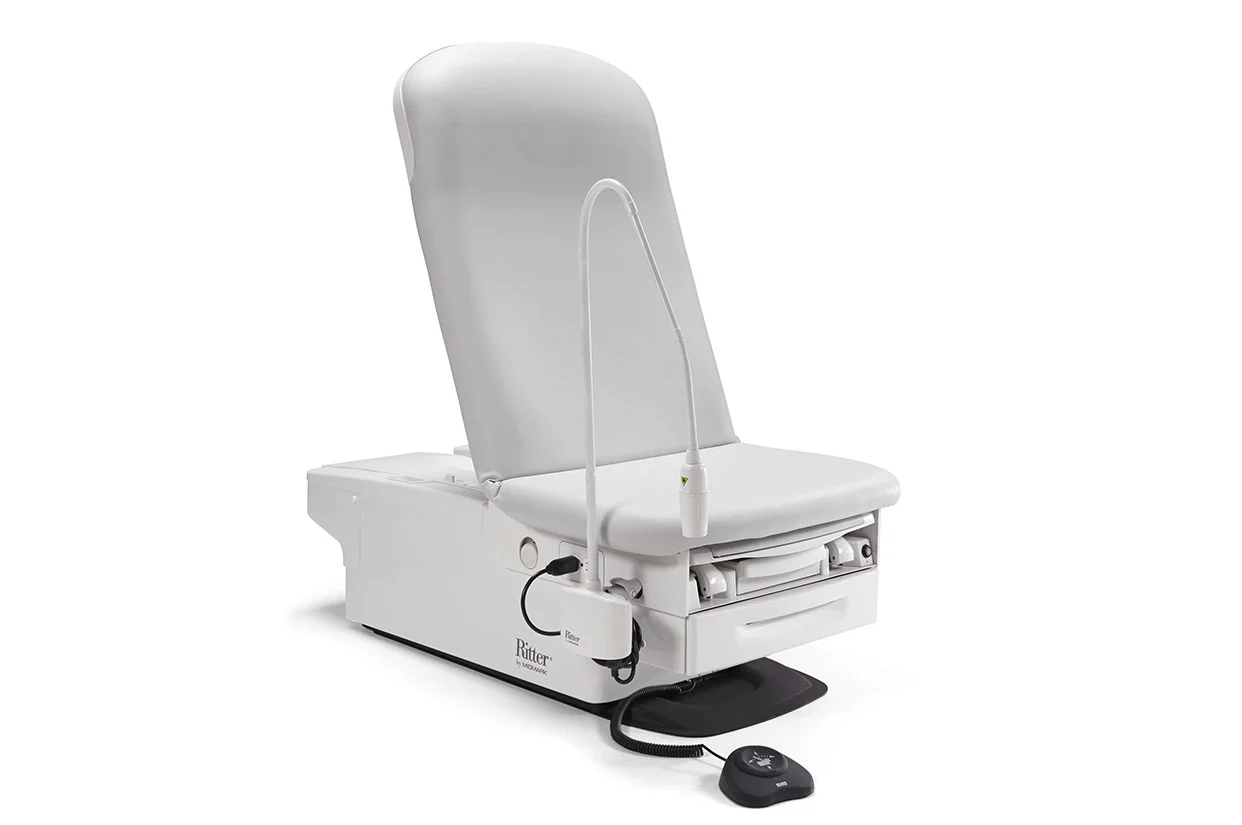 midmark 253 LED exam light with chair