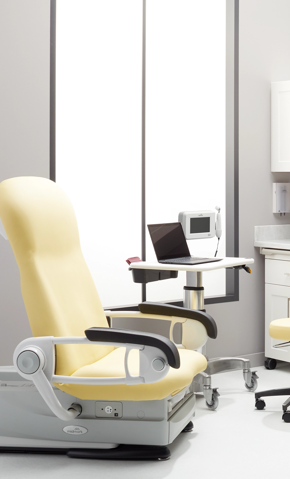 Exam room with Midmark products