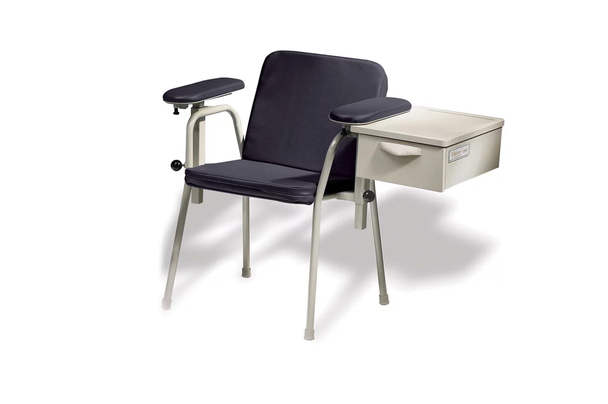ritter 281 blood drawing chair with optional drawer