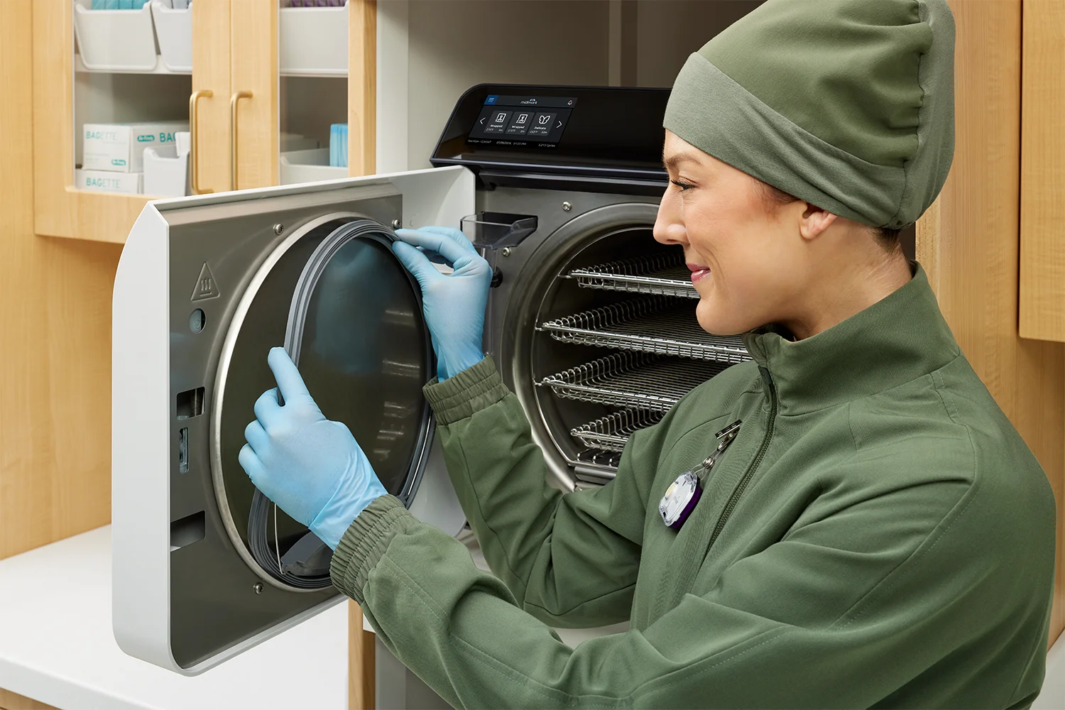 MA reinstalling a new chamber gasket