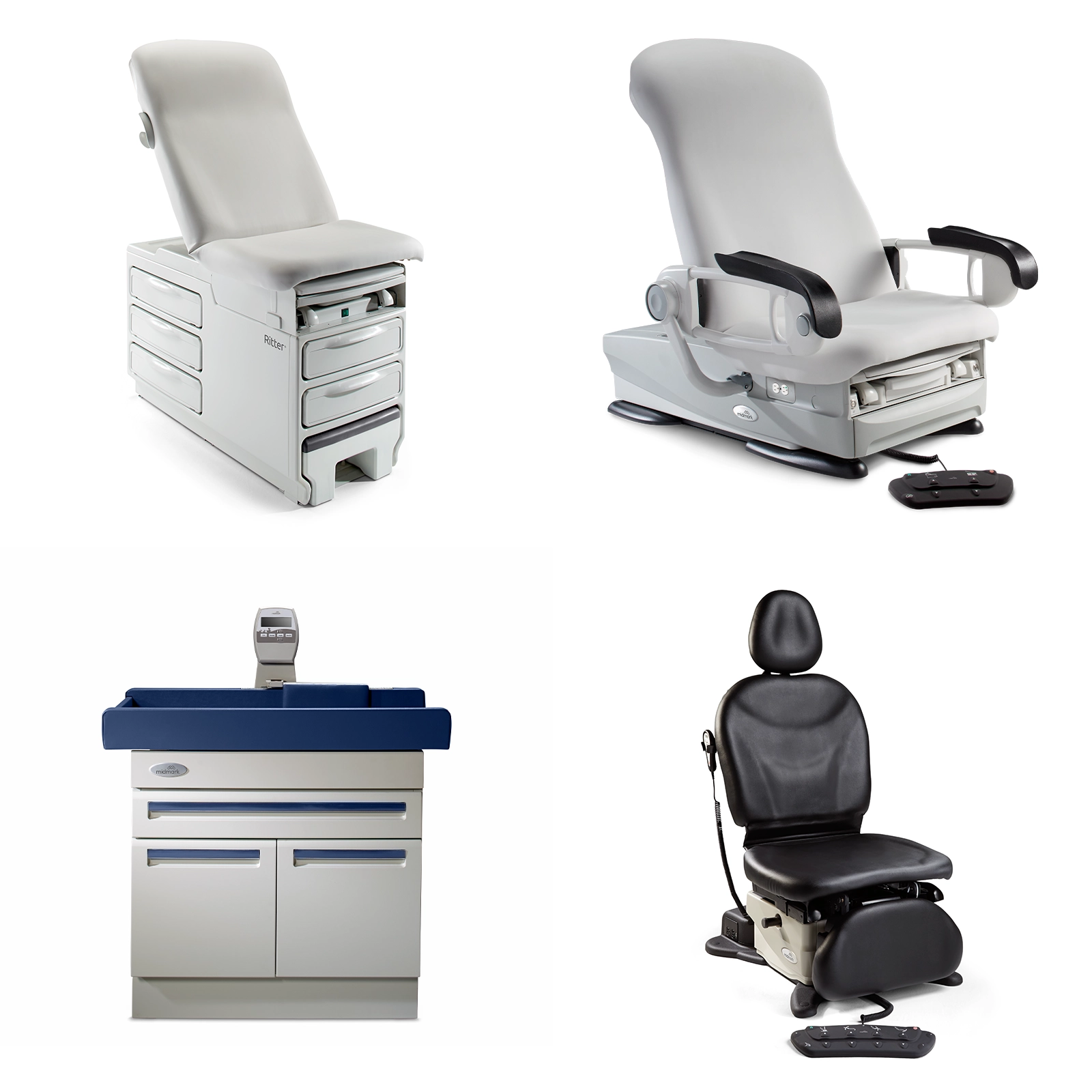 Midmark chairs and tables